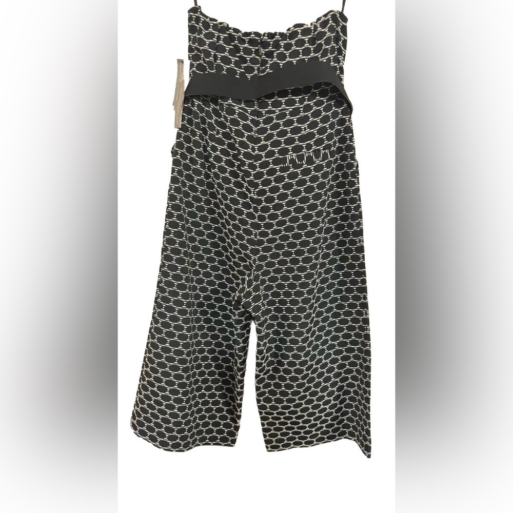 Eva Mendes Black and White Jumpsuit Patterned Women's Pants Size 12 - Picture 3 of 9
